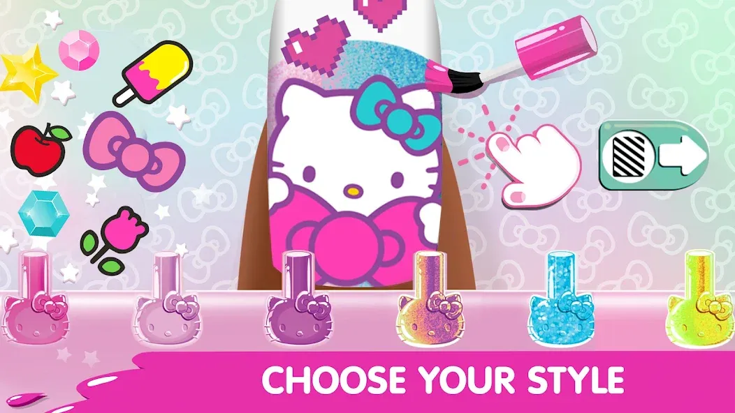 Взломанная Hello Kitty Nail Salon  [МОД Unlimited Money] — стабильная версия apk на Андроид screen 2