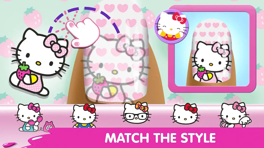 Взломанная Hello Kitty Nail Salon  [МОД Unlimited Money] — стабильная версия apk на Андроид screen 3