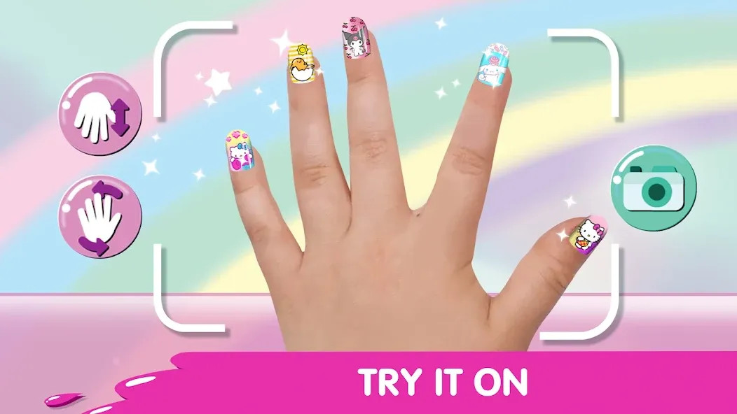 Взломанная Hello Kitty Nail Salon  [МОД Unlimited Money] — стабильная версия apk на Андроид screen 4