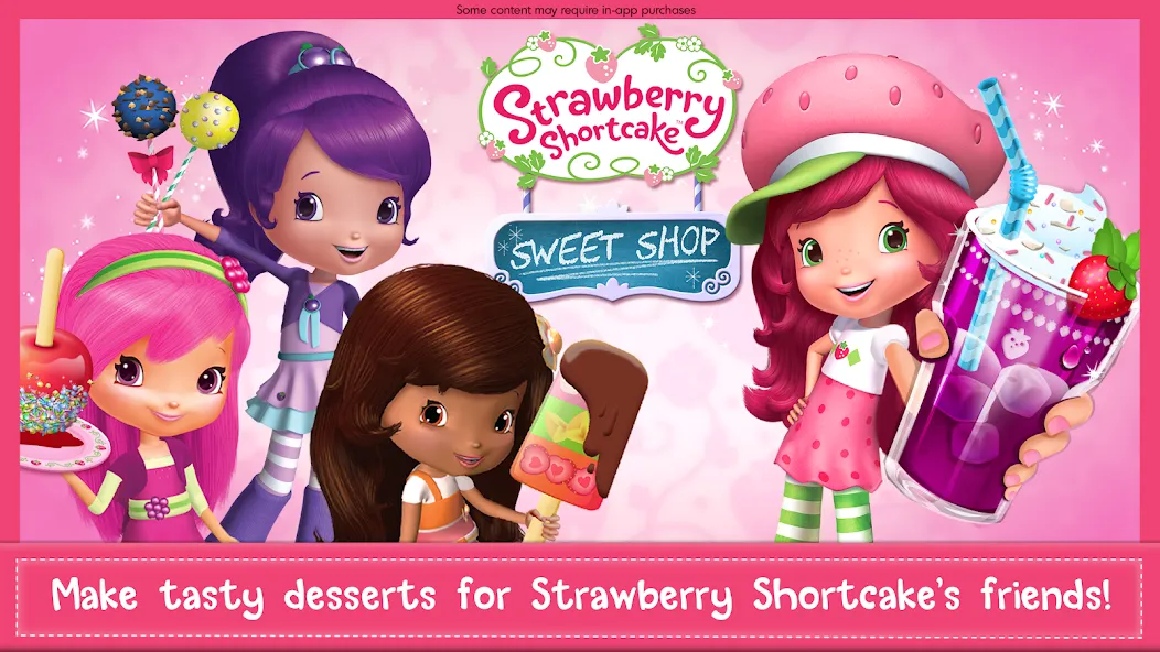 Взломанная Strawberry Shortcake Sweets  [МОД Unlocked] — полная версия apk на Андроид screen 1