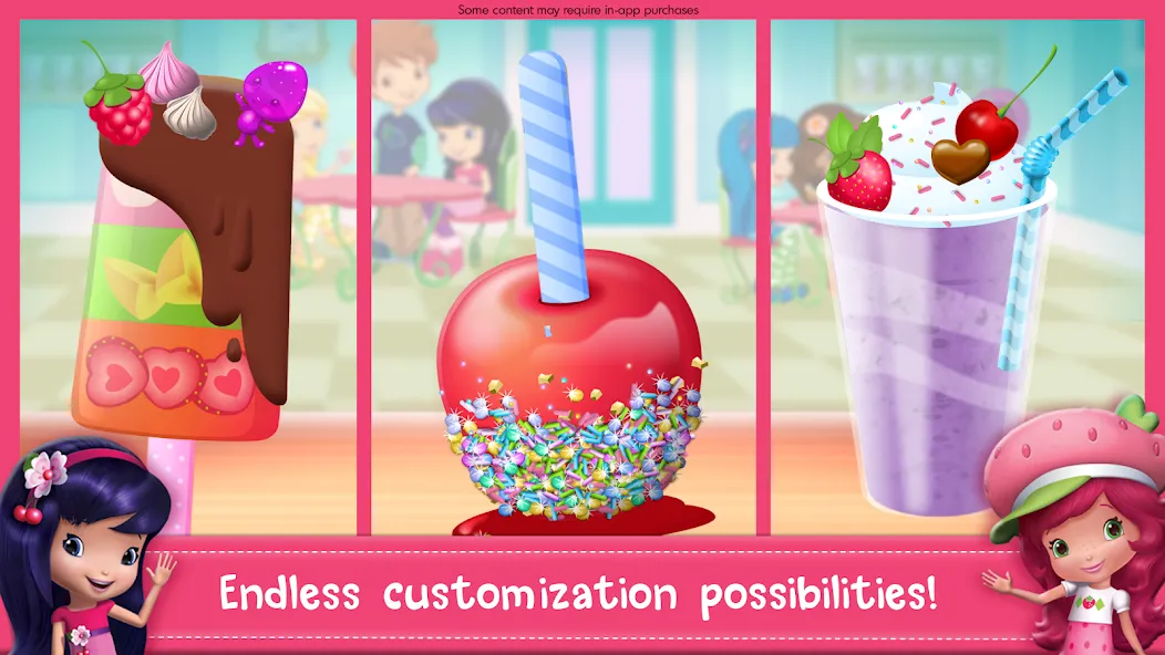 Взломанная Strawberry Shortcake Sweets  [МОД Unlocked] — полная версия apk на Андроид screen 2