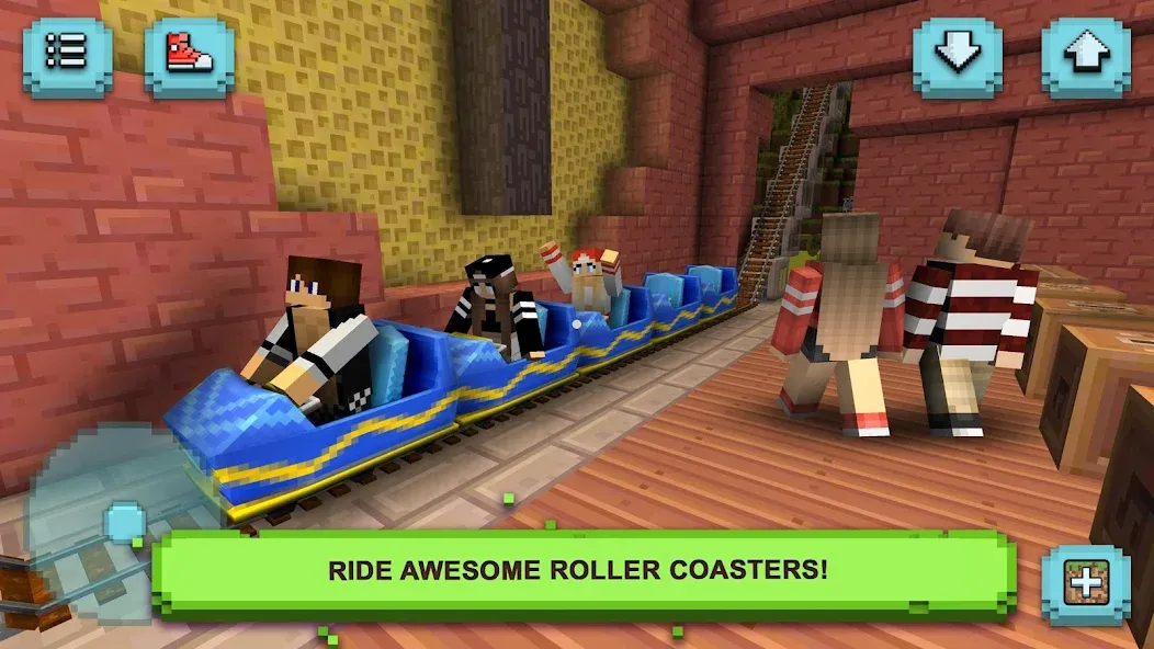 Взлом Theme Park Craft: Build & Ride  [МОД Много денег] — полная версия apk на Андроид screen 3