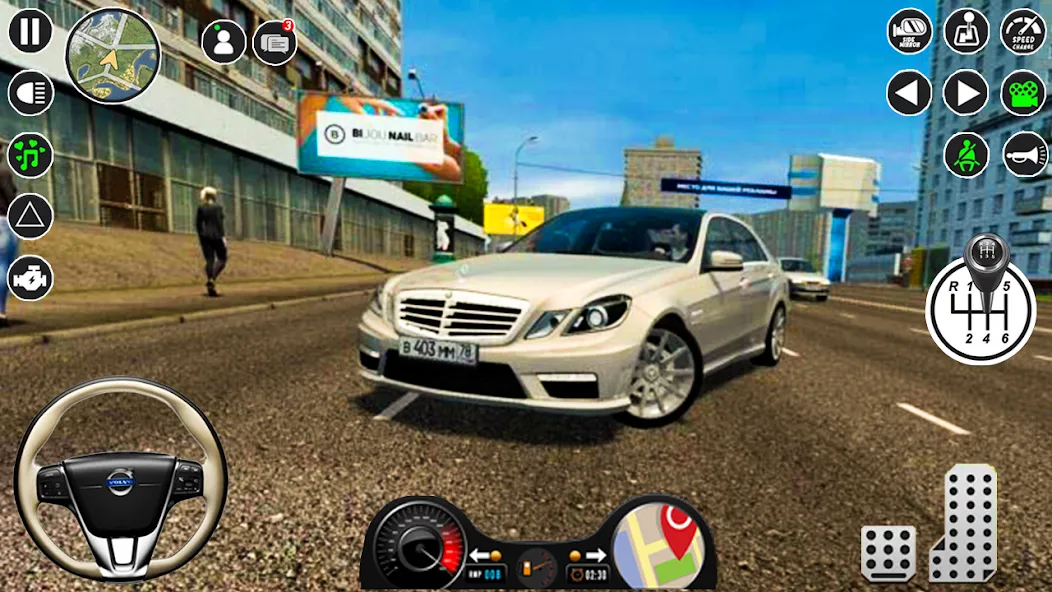 Взломанная Modern Car Drive Glory Parking  [МОД Unlocked] — полная версия apk на Андроид screen 4