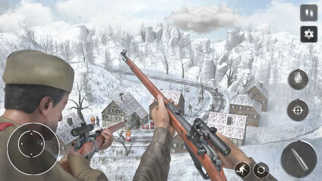 Взломанная Call Of Courage : WW2 Shooting  [МОД Mega Pack] — стабильная версия apk на Андроид screen 4