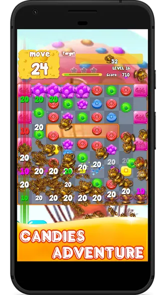 Взлом Candy 2024-Candy Match 3 Game (Кэнди 2023)  [МОД Unlimited Money] — стабильная версия apk на Андроид screen 1