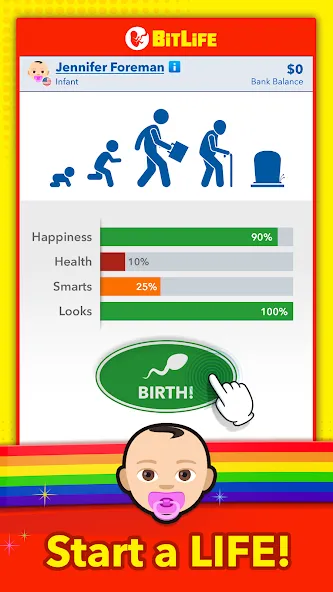 Взлом BitLife — Life Simulator (БитЛайф)  [МОД Menu] — полная версия apk на Андроид screen 1