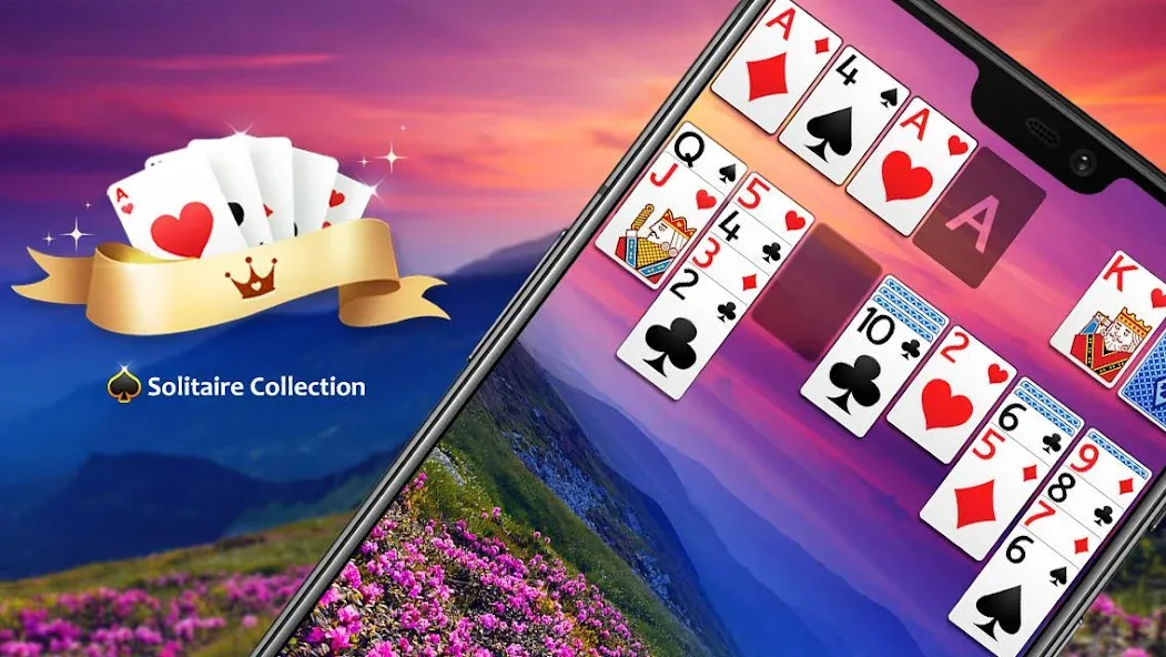 Скачать взломанную Solitaire Collection (Солитер Коллекшн)  [МОД Unlocked] — стабильная версия apk на Андроид screen 1