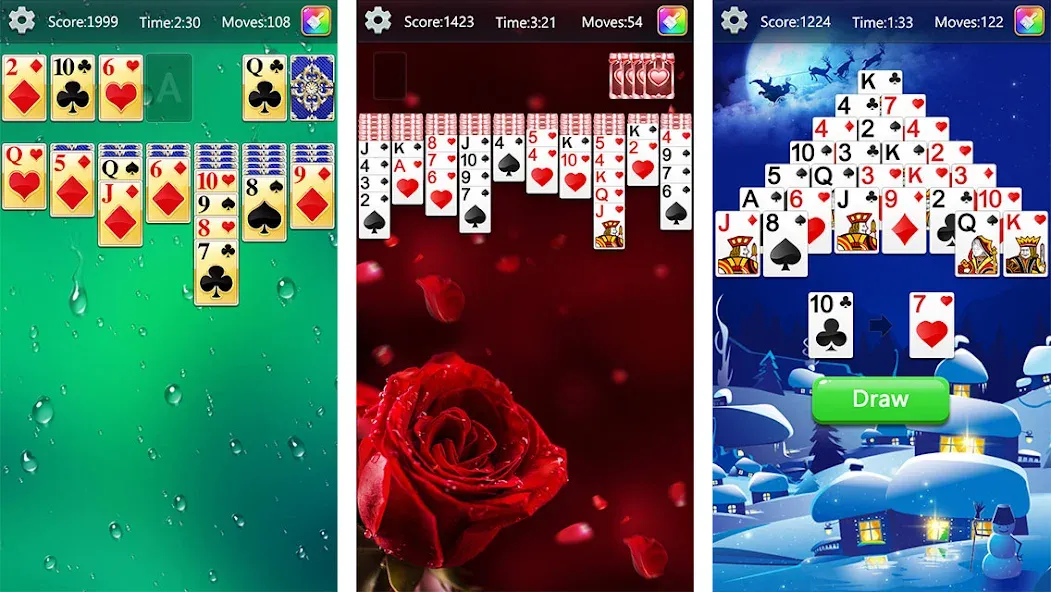 Взлом Solitaire Collection Fun (Солитер Коллекция Фан)  [МОД Unlimited Money] — стабильная версия apk на Андроид screen 1