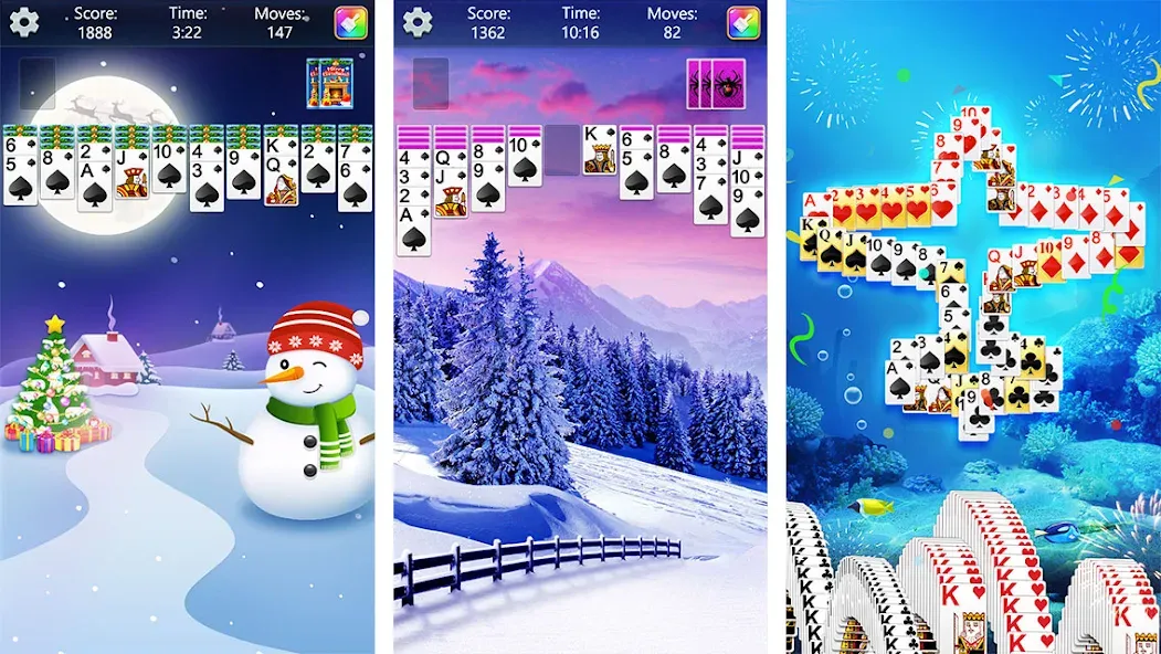 Скачать взлом Spider Solitaire Fun (Спайдер Солитер Фан)  [МОД Unlimited Money] — последняя версия apk на Андроид screen 2