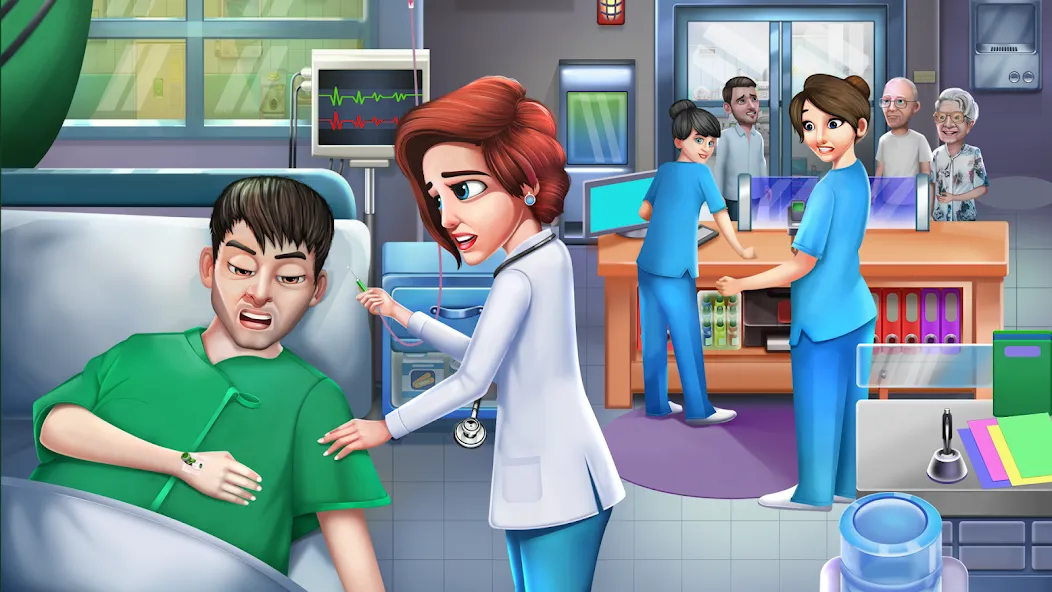 Скачать взломанную Doctor Hospital Games Offline  [МОД Меню] — стабильная версия apk на Андроид screen 1