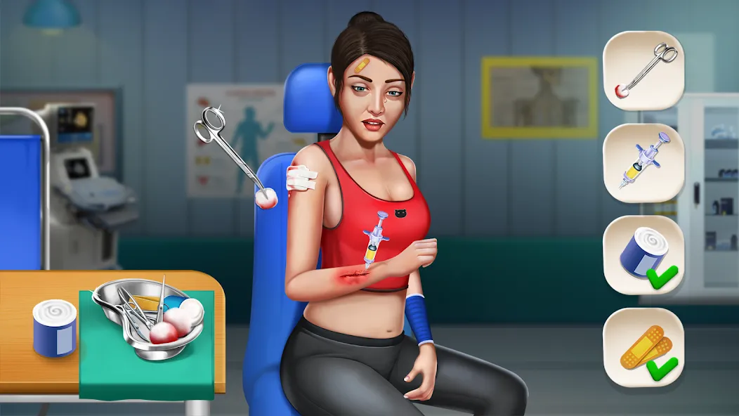 Скачать взломанную Doctor Hospital Games Offline  [МОД Меню] — стабильная версия apk на Андроид screen 3