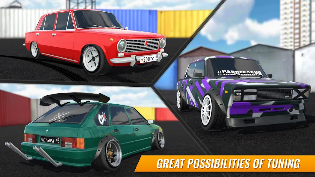 Взломанная Russian Car Drift (Ар Си Ди в случае сокращения)  [МОД Mega Pack] — стабильная версия apk на Андроид screen 2