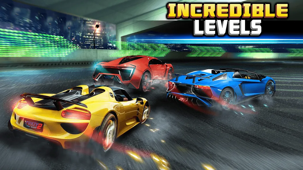 Скачать взломанную Crazy for Speed 2 (Крэйзи фо Спид 2)  [МОД Все открыто] — полная версия apk на Андроид screen 2