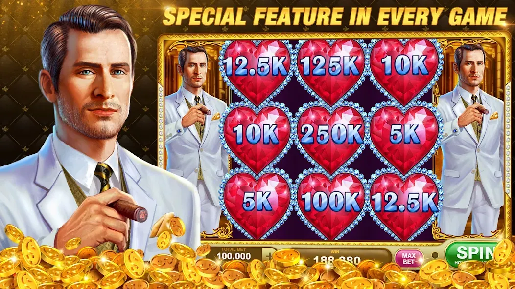 Скачать взлом Slots Rush: Vegas Casino Slots (Слотс Раш)  [МОД Unlimited Money] — полная версия apk на Андроид screen 1