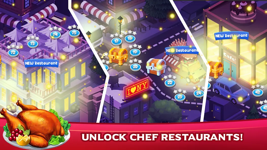 Взлом Cooking Mastery: Kitchen games  [МОД Бесконечные монеты] — последняя версия apk на Андроид screen 2