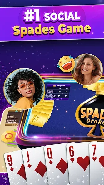 Взломанная VIP Spades — Online Card Game (ВИП Спейдс)  [МОД Mega Pack] — полная версия apk на Андроид screen 2