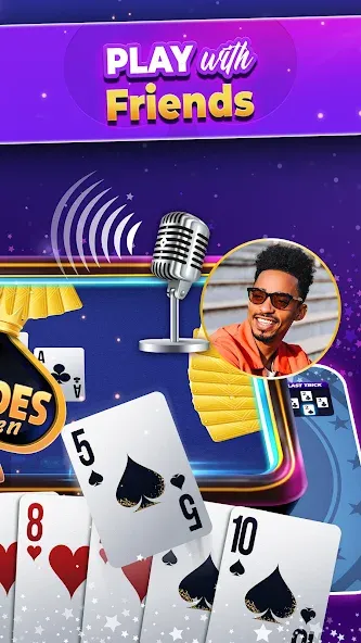 Взломанная VIP Spades — Online Card Game (ВИП Спейдс)  [МОД Mega Pack] — полная версия apk на Андроид screen 3