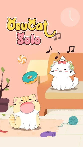 Скачать взломанную OsuCat Solo: Popcat Duet Music (ОсуКэт Соло)  [МОД Много монет] — последняя версия apk на Андроид screen 1