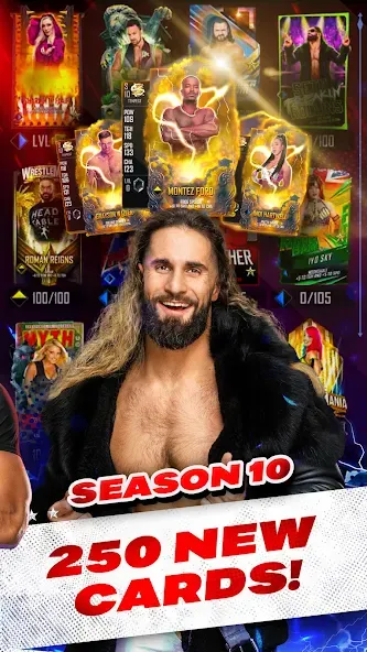 Взломанная WWE SuperCard — Battle Cards (ВВЕ СуперКард)  [МОД Все открыто] — стабильная версия apk на Андроид screen 2