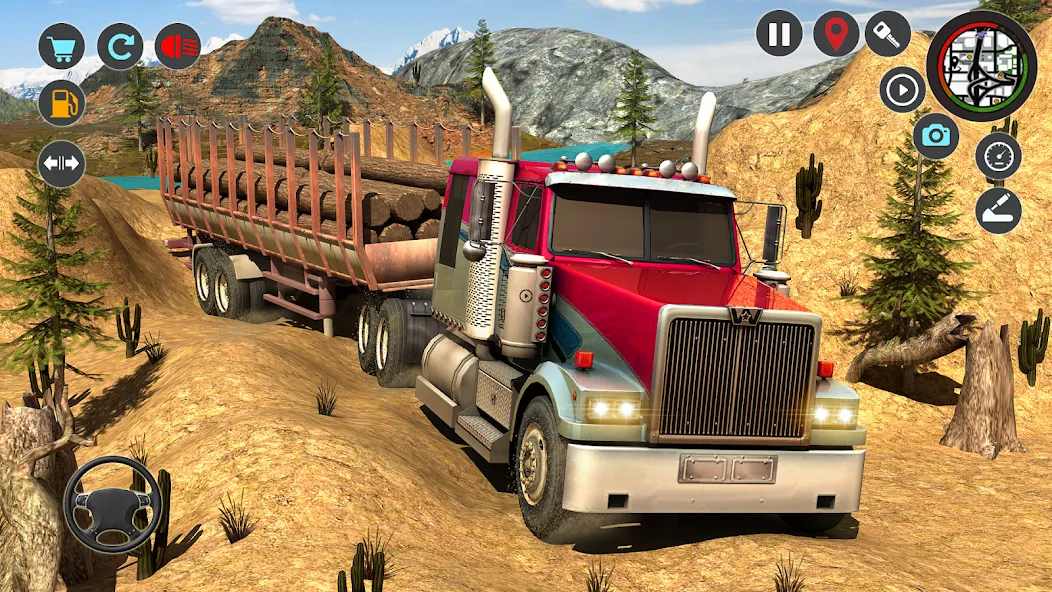 Взлом Transport Simulator Truck Game  [МОД Mega Pack] — стабильная версия apk на Андроид screen 1