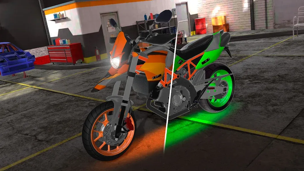 Взломанная Motorcycle Real Simulator (Мотоцикл Реальный Симулятор)  [МОД Меню] — полная версия apk на Андроид screen 2