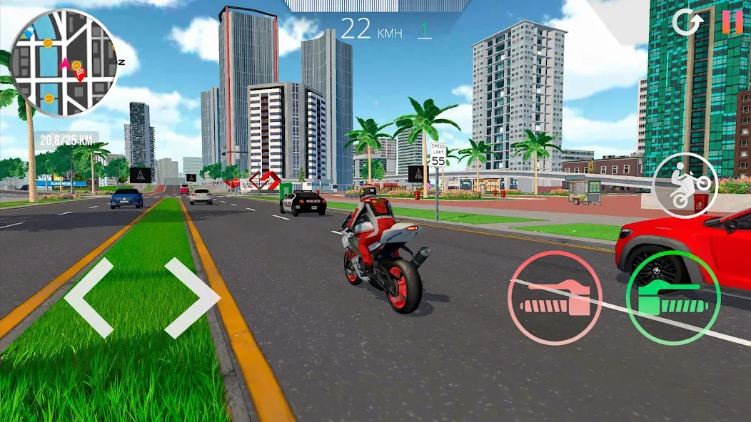 Взломанная Motorcycle Real Simulator (Мотоцикл Реальный Симулятор)  [МОД Меню] — полная версия apk на Андроид screen 4