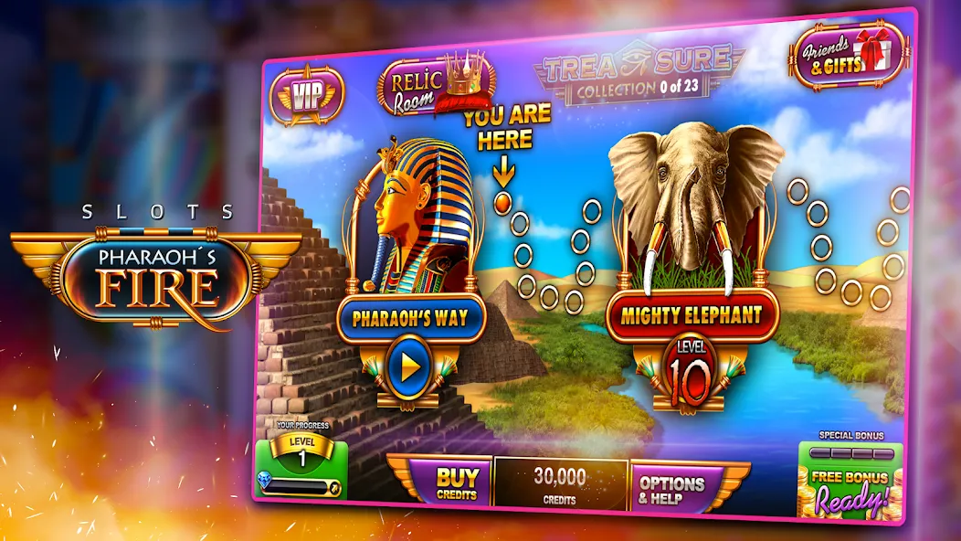 Взлом Slots — Pharaoh's Fire (Слоты)  [МОД Menu] — последняя версия apk на Андроид screen 1