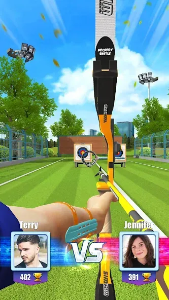 Взломанная Archery Battle 3D (Арчери Баттл 3D)  [МОД Много денег] — стабильная версия apk на Андроид screen 1