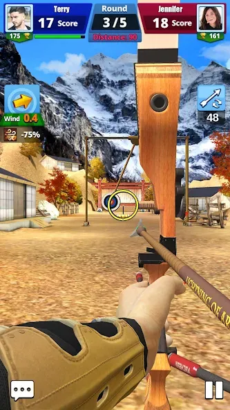 Взломанная Archery Battle 3D (Арчери Баттл 3D)  [МОД Много денег] — стабильная версия apk на Андроид screen 2