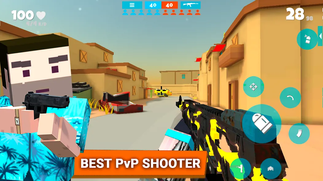 Скачать взломанную Fan of Guns: FPS Pixel Shooter (Фан оф Ганс)  [МОД Unlocked] — стабильная версия apk на Андроид screen 1