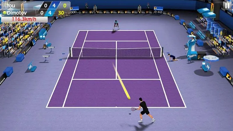 Взломанная 3D Tennis  [МОД Бесконечные деньги] — полная версия apk на Андроид screen 4