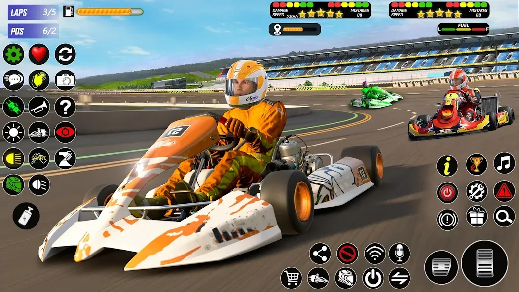 Взломанная Buggy Race: Kart Racing Games  [МОД Unlocked] — последняя версия apk на Андроид screen 1