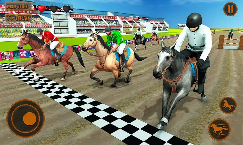 Скачать взломанную Mounted Horse Racing Games  [МОД Бесконечные монеты] — полная версия apk на Андроид screen 2