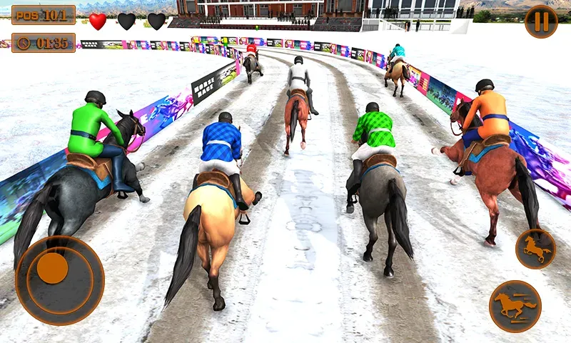 Скачать взломанную Mounted Horse Racing Games  [МОД Бесконечные монеты] — полная версия apk на Андроид screen 3