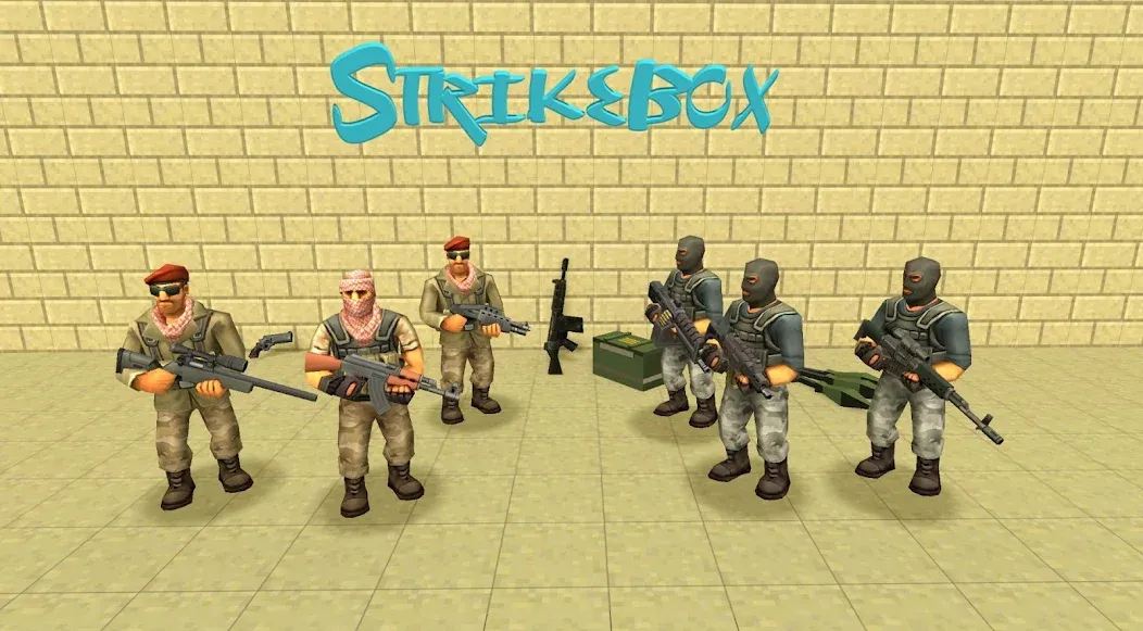 Взломанная StrikeBox: Sandbox&Shooter (Страйкбокс)  [МОД Бесконечные деньги] — стабильная версия apk на Андроид screen 4