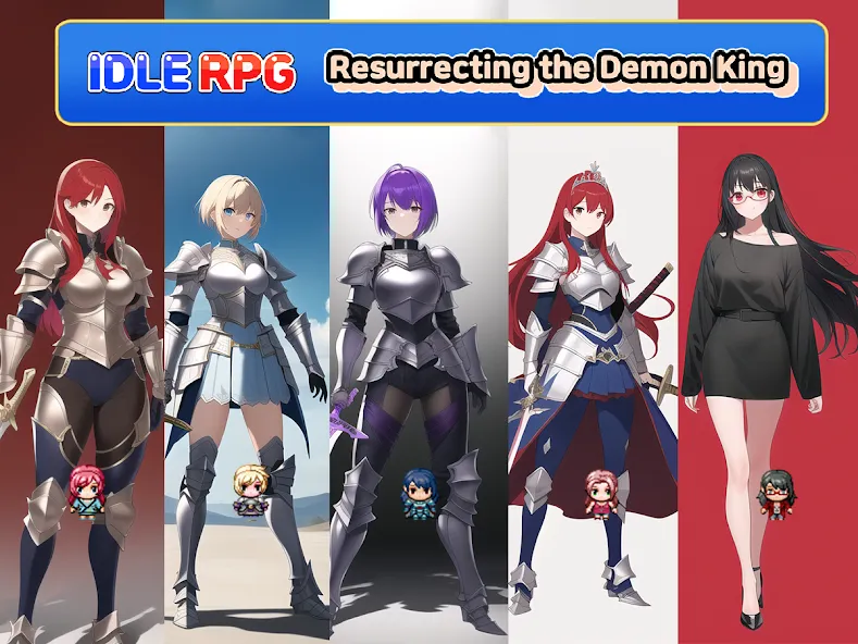 Скачать взлом Idle RPG : Reviving Demon King (Айдл РПГ)  [МОД Unlocked] — стабильная версия apk на Андроид screen 1