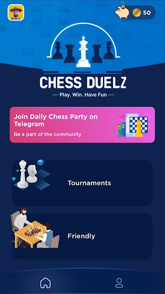 Взломанная Chess Duelz — An esports app (Шахматный Дуэльз)  [МОД Menu] — полная версия apk на Андроид screen 1