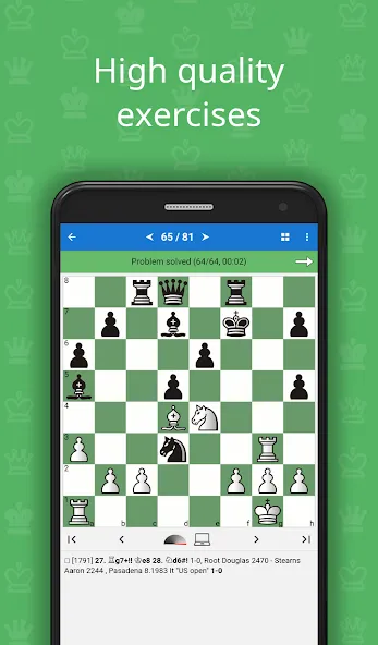 Скачать взлом Mate in 2 (Chess Puzzles)  [МОД Unlocked] — полная версия apk на Андроид screen 1