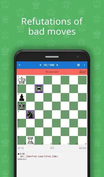 Скачать взлом Mate in 2 (Chess Puzzles)  [МОД Unlocked] — полная версия apk на Андроид screen 3