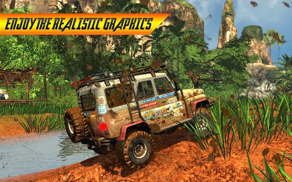 Скачать взлом Offroad Jeep Driving Simulator  [МОД Menu] — последняя версия apk на Андроид screen 1