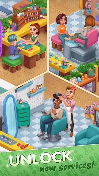 Скачать взлом Beauty Tycoon: Hair Salon Game (Бьюти Тайкун)  [МОД Menu] — стабильная версия apk на Андроид screen 3