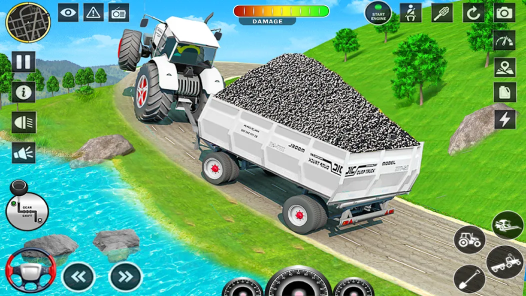 Скачать взлом Big Tractor Farming Simulator (Биг Трактор Фарминг Симулятор)  [МОД Бесконечные монеты] — последняя версия apk на Андроид screen 1