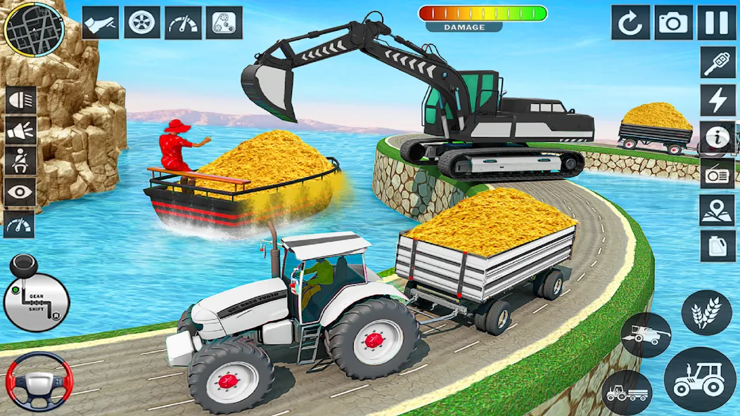 Скачать взлом Big Tractor Farming Simulator (Биг Трактор Фарминг Симулятор)  [МОД Бесконечные монеты] — последняя версия apk на Андроид screen 2