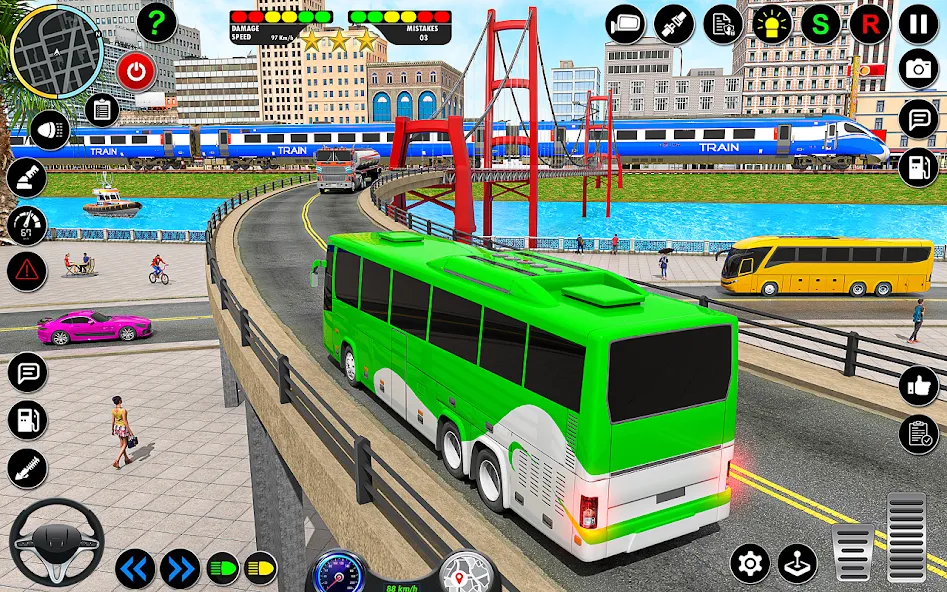 Взлом City Bus Simulator 3D Bus Game (Симулятор городского автобуса 3D  игра   )  [МОД Unlimited Money] — полная версия apk на Андроид screen 4