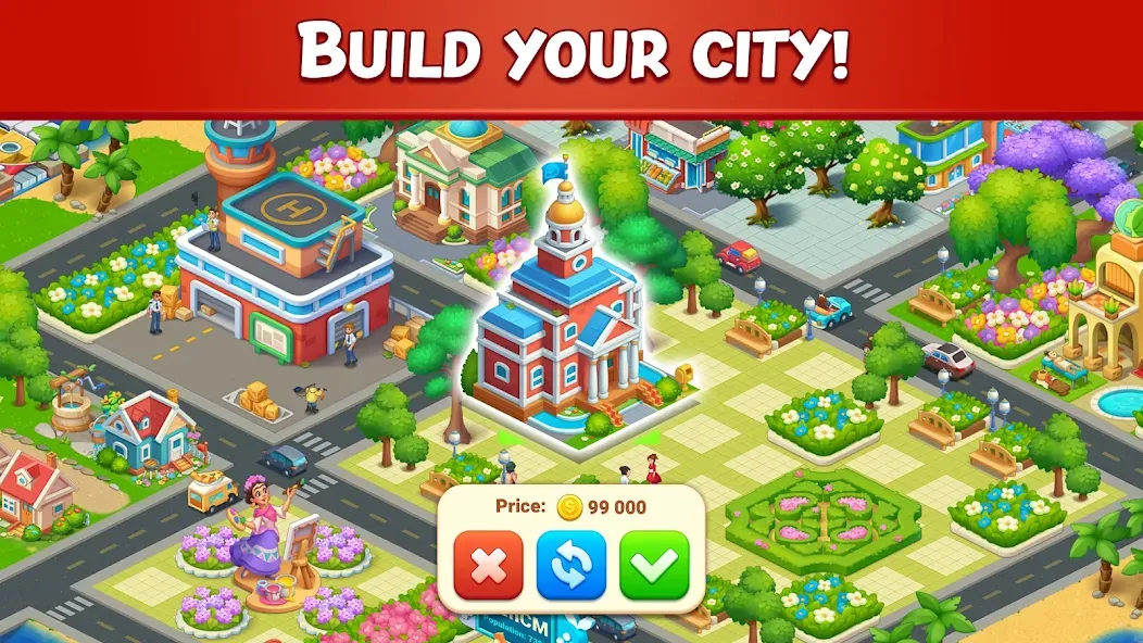 Скачать взломанную Farm City: Farming & Building (Фарм Сити)  [МОД Бесконечные монеты] — стабильная версия apk на Андроид screen 4