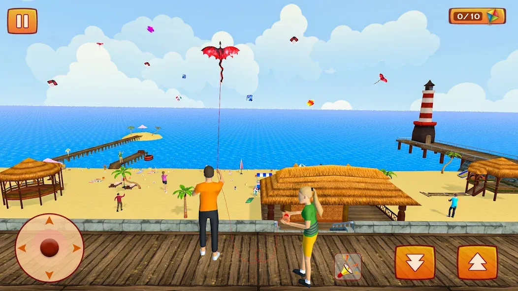 Взломанная Kite Game: Kite Flying Game 3D  [МОД Unlimited Money] — последняя версия apk на Андроид screen 1