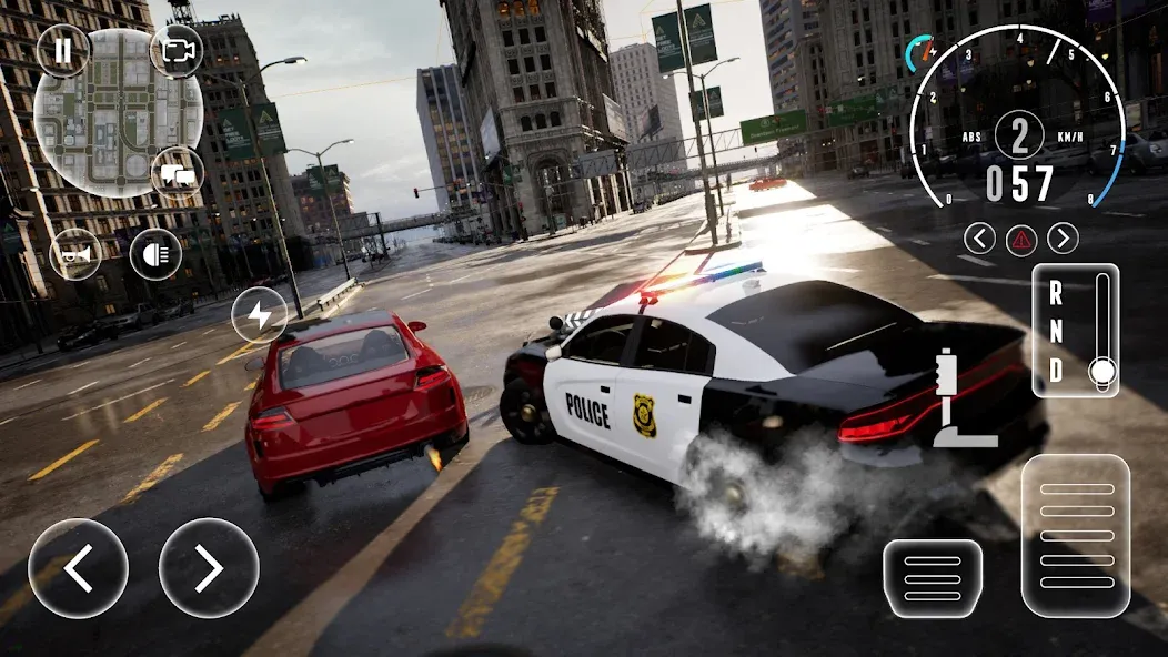 Скачать взломанную Police Car Simulator 2023 (Полицейский симулятор автомобиля 2023)  [МОД Меню] — полная версия apk на Андроид screen 2