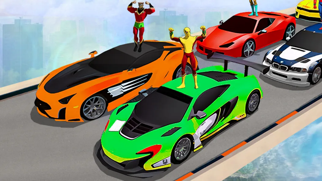 Взломанная TopRace: Fast Car Simulator (Рамп Кар Гейм)  [МОД Unlocked] — стабильная версия apk на Андроид screen 1