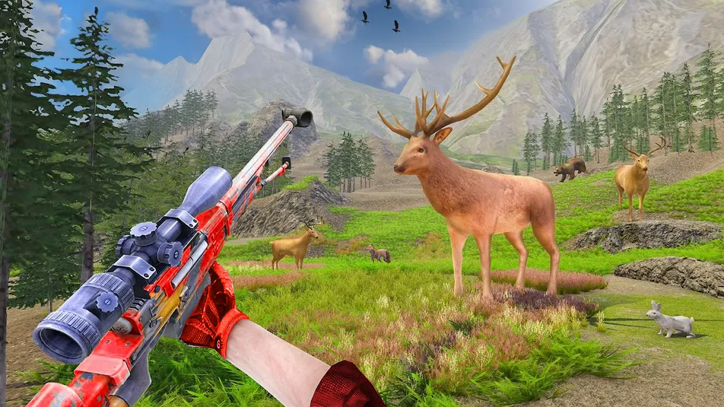 Скачать взломанную Animal Hunting -Shooting Games (Энимал Хантинг)  [МОД Menu] — стабильная версия apk на Андроид screen 3