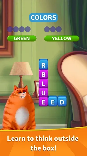 Взломанная Kitty Scramble: Word Game  [МОД Бесконечные деньги] — стабильная версия apk на Андроид screen 1